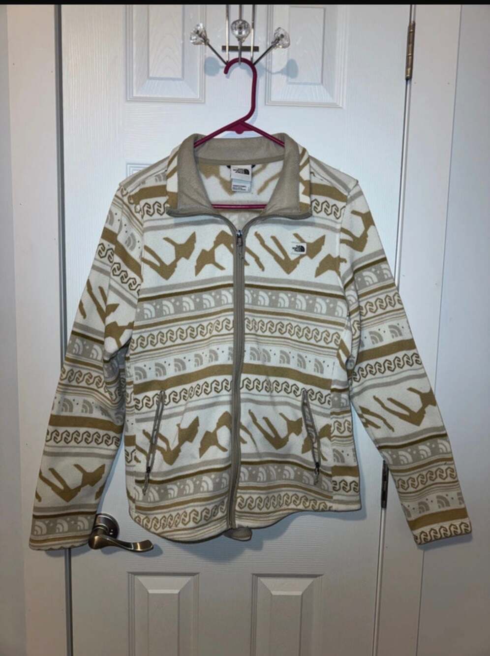 The North Face Printed Crescent Full-Zip Fleece Women's Jacket, Size L